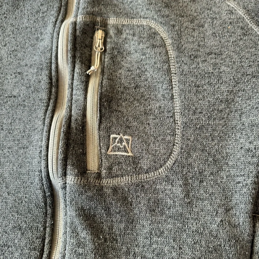 Avalanche Thermal Outdoors Sweatshirt Women's size XL Grey Zip Up Sweater - Picture 5 of 12